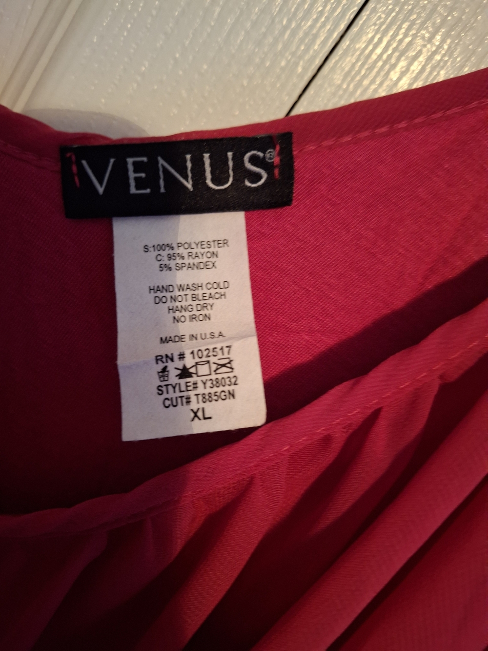 Hot Pink Ruffle Top Dress - Picture 3 of 4